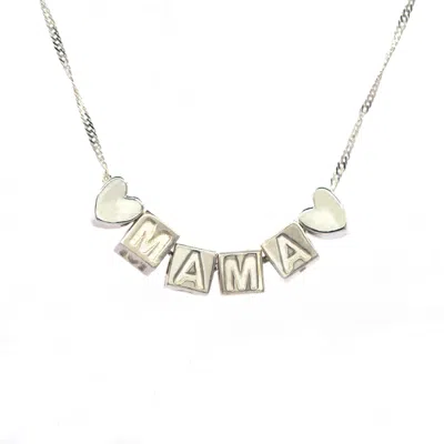 Etta Burton Jewellery Women's Mama Dice Necklace Silver