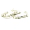 Etta Burton Jewellery Women's Tropical Square Hoops Silver In Silver