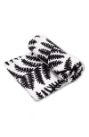 Etta Loves Fern Muslin Xl Sensory Square In Black And White