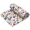 Etta Loves Xl Sycamore Sensory Organic Cotton Muslin Blanket In Sycamore Print