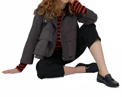 Etta Short Parka Jacket In Brown