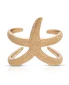 Ettika 18k Gold Plated Starfish Arm Cuff Bracelet In Gold