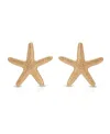 Ettika Statement Starfish Large Stud Earrings In Gold