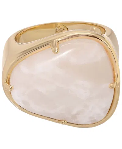 Ettika 18k Gold-tone Solstice Statement Ring In Gray