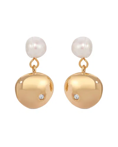 Ettika 18k Plated 3-4mm Pearl Stud Earrings In Multi