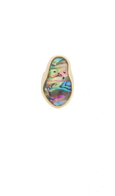 Ettika Abalone Hidden Gem Ring In Gold