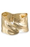 Ettika Abstract Cuff Bracelet In Gold