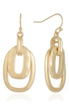 Ettika Abstract Drop Earrings In Gold
