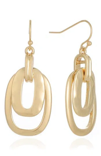 Ettika Abstract Drop Earrings In Gold