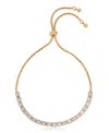 Ettika Adjustable Dainty Crystal Bracelet In Gold