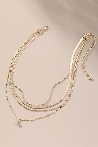 Ettika All The Chains Layered Necklace In Gold