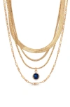 Ettika All The Chains Layered Necklace In Gold