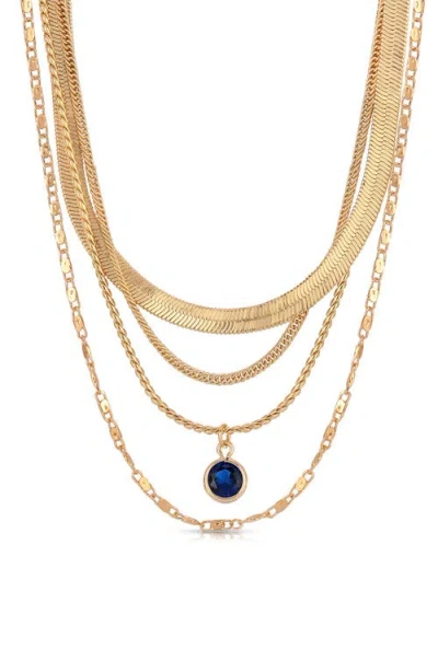 Ettika All The Chains Layered Necklace In Gold