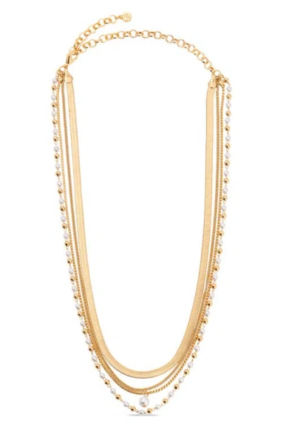 Ettika All The Chains Layered Necklace In Gold