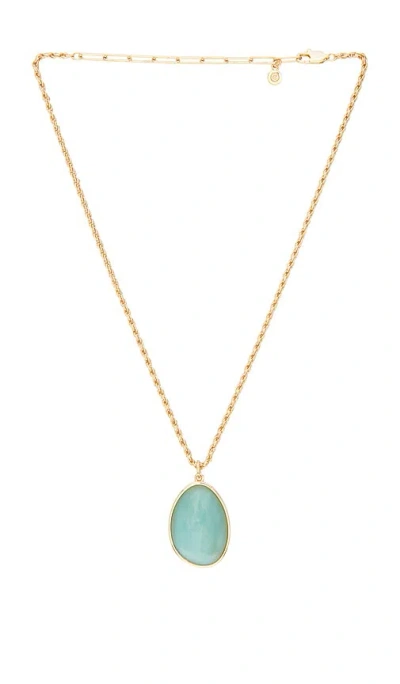 Ettika Amazonite Pendant Necklace In Amazonite & Gold