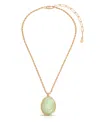 Ettika Amazonite Pendant Necklace In Green