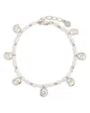 Ettika Aura Cultured Freshwater Pearl Swirl Charm Bracelet In Metallic