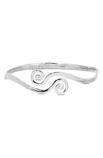 Ettika Aura Swirl Cuff Bracelet In Metallic