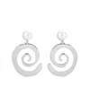 Ettika Aura Swirl Freshwater Pearl Drop Earrings