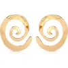 Ettika Aura Swirl Earrings In Gold
