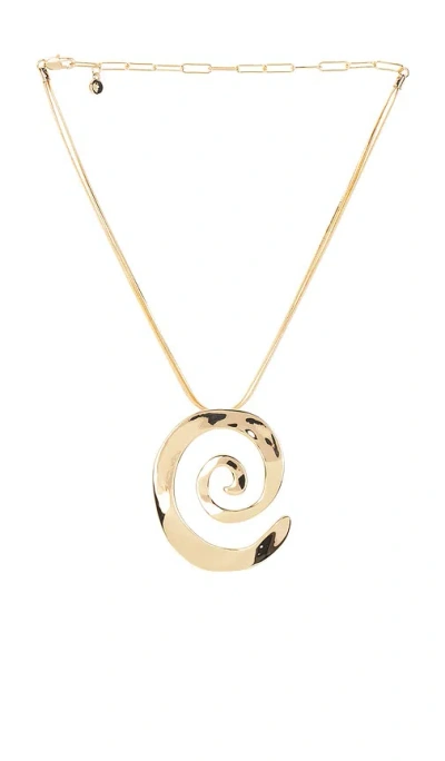 Ettika Aura Swirl Necklace In Gold