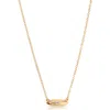 Ettika Baguette Cubic Zirconia Dome Pendant Necklace In Gold
