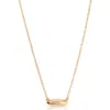 Ettika Baguette Cubic Zirconia Dome Pendant Necklace In Gold