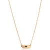 Ettika Baguette Cubic Zirconia Dome Pendant Necklace In Green
