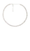 Ettika Baguette Tennis Necklace In 크리스탈