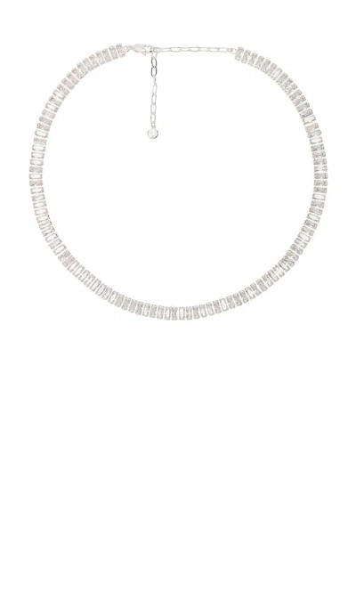 Ettika Baguette Tennis Necklace In 크리스탈