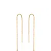Ettika Barely There Chain And Crystal Dangle Earrings In White