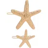 Ettika Beachcomber Set Of 2 Barrettes In Gold