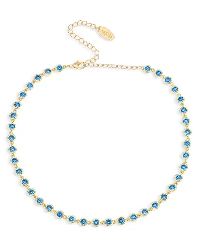 ETTIKA BEZEL-SET LINK NECKLACE, 12-15.5