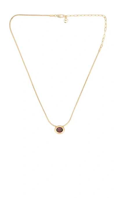 Ettika Bezel Stone Necklace In Gold