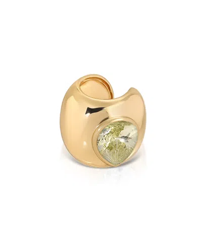 Ettika Bold Crystal Ear Cuff Earrings In Peridot