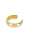 Ettika Bold Metal Cuff In Metallic Gold