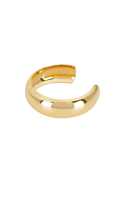 Ettika Bold Metal Cuff In Metallic Gold