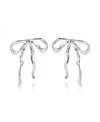 Ettika Organic Bow Earrings In Silver
