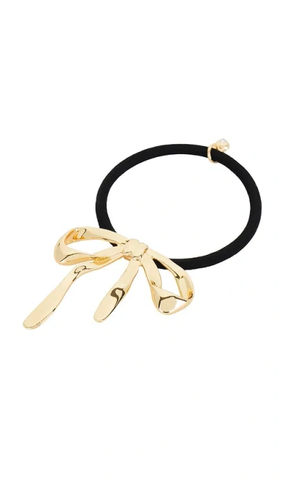 Ettika Bow Organica Hair Tie In 金色
