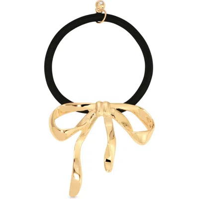 Ettika Bow Organica Ponytail Holder In Gold