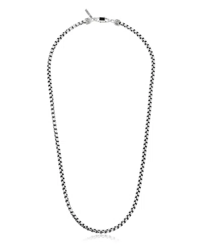 Ettika Box Chain Necklace In Silver