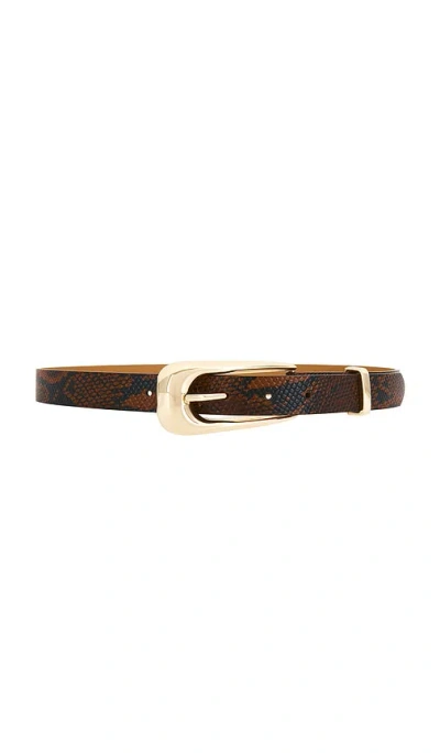 Ettika Brown Snake Signature Buckle Belt
