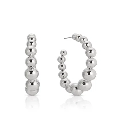 ETTIKA BUBBLE BALL HOOPS EARRINGS