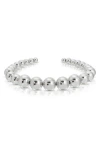 Ettika Bubble Cuff Bracelet In Silver