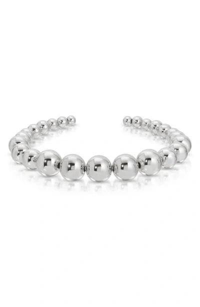 Ettika Bubble Cuff Bracelet In Silver