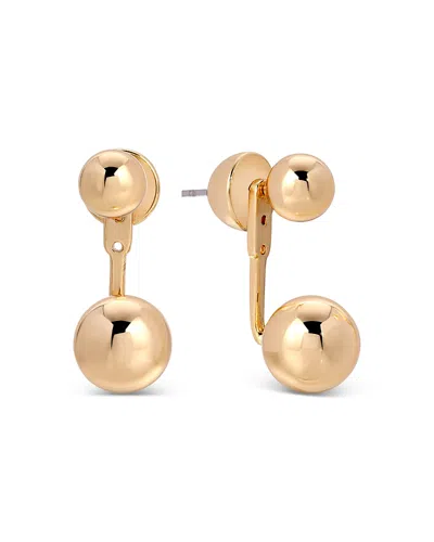 Ettika Bubble Front & Back Earrings In Gold