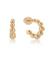 Ettika Bubble Huggie Hoops Earrings In Gold