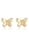 Ettika Butterfly Stud Earrings