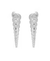 Ettika Cubic Zirconia Capri Shell Linear Drop Earrings