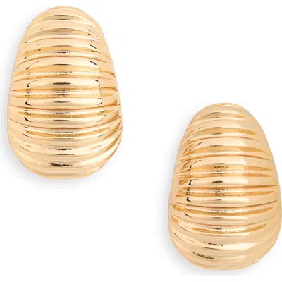 Ettika Caterpillar Stud Earrings In Gold